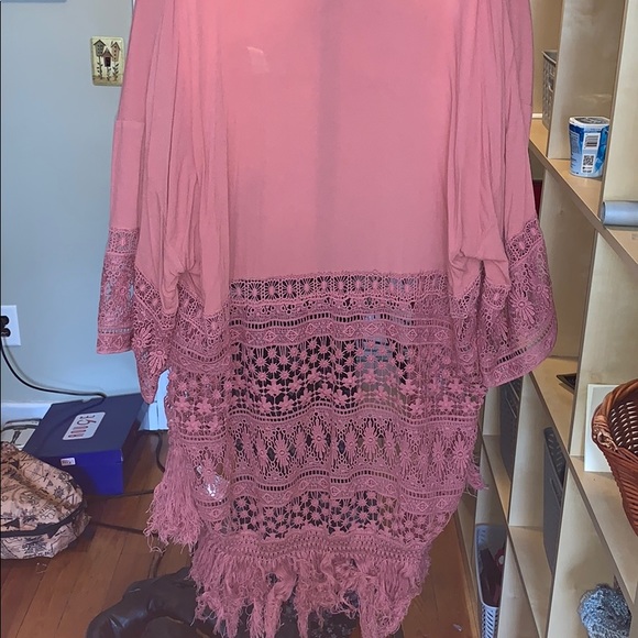Dusty Rose Kimono - Picture 6 of 7